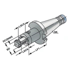 DIN 2080 Fräsdonhållare SK 40 - 40 - 52
