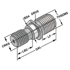 Dragtapp "Deckel" | M16 | DECKEL ASYmmETRISK Gänga S 20 x 2