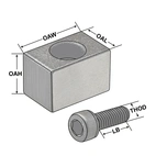 Drivskil till fräsdonshållare Ø 16 mm