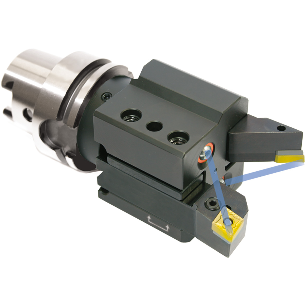 Dubbelsvarvande verktygshållare HSK 63-25-100 ISO 12164-3 HSK-T