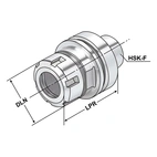 ER-chuck HSK 63 - 2/20 - 70 | ER 32