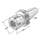 ER-chuck SK 40 - 3/26 - 80 | ER 40